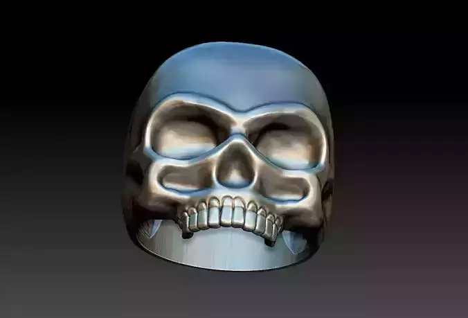 Skull ring Caveira - Guerreiro 3D print model