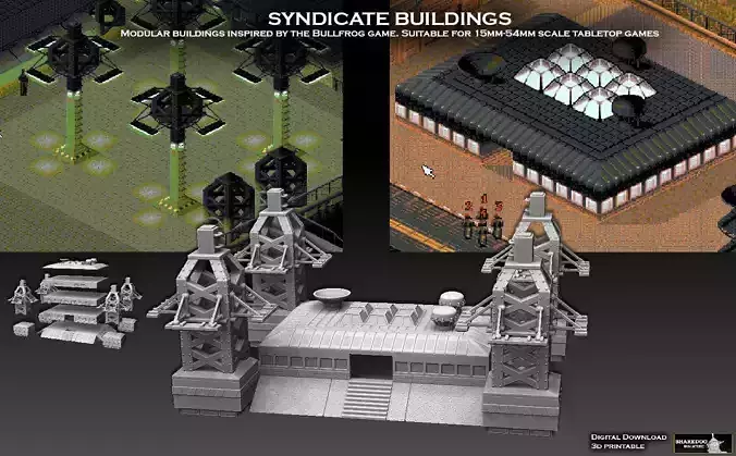 Syndicate Buildings 3D print model