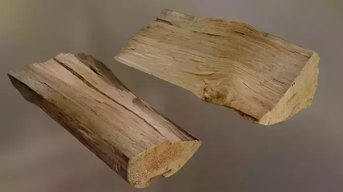 Wood Pack 001 Low-poly 3D model