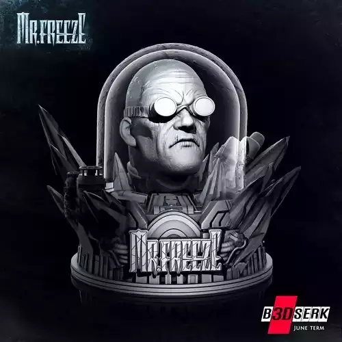 B3DSERK June Term Mr Freeze Bust  ready for printing 3D print model