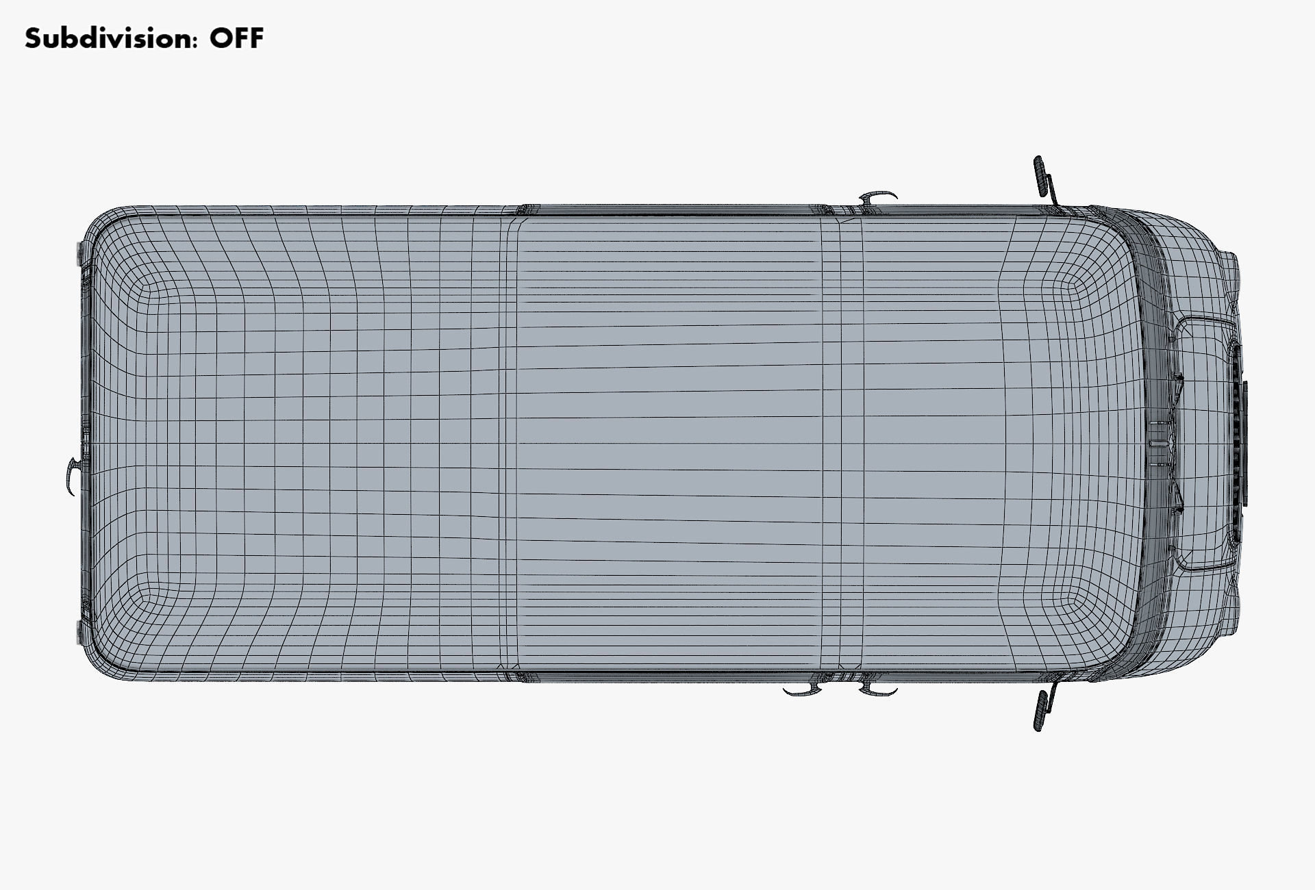 Generic Retro Cargo Van v 3 3D model_28