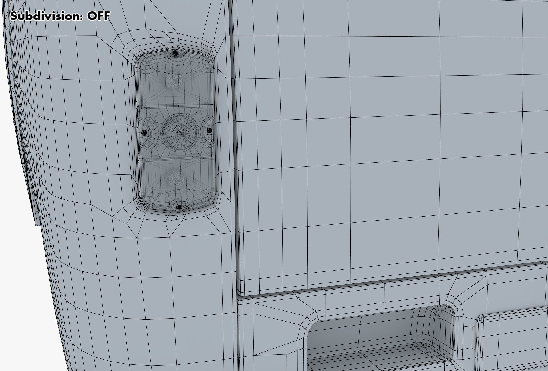 Generic Retro Cargo Van v 3 3D model_36