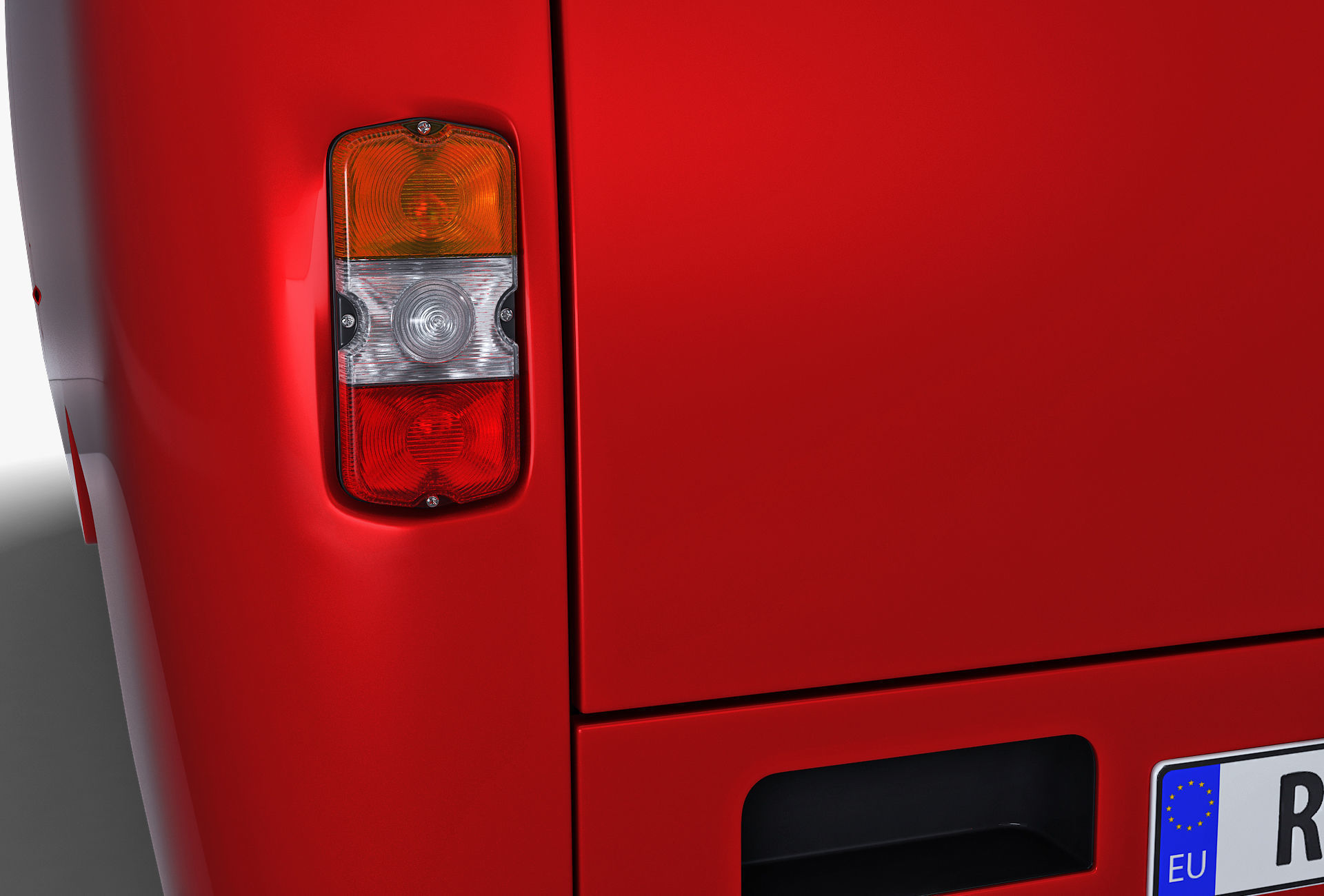 Generic Retro Cargo Van v 3 3D model_11