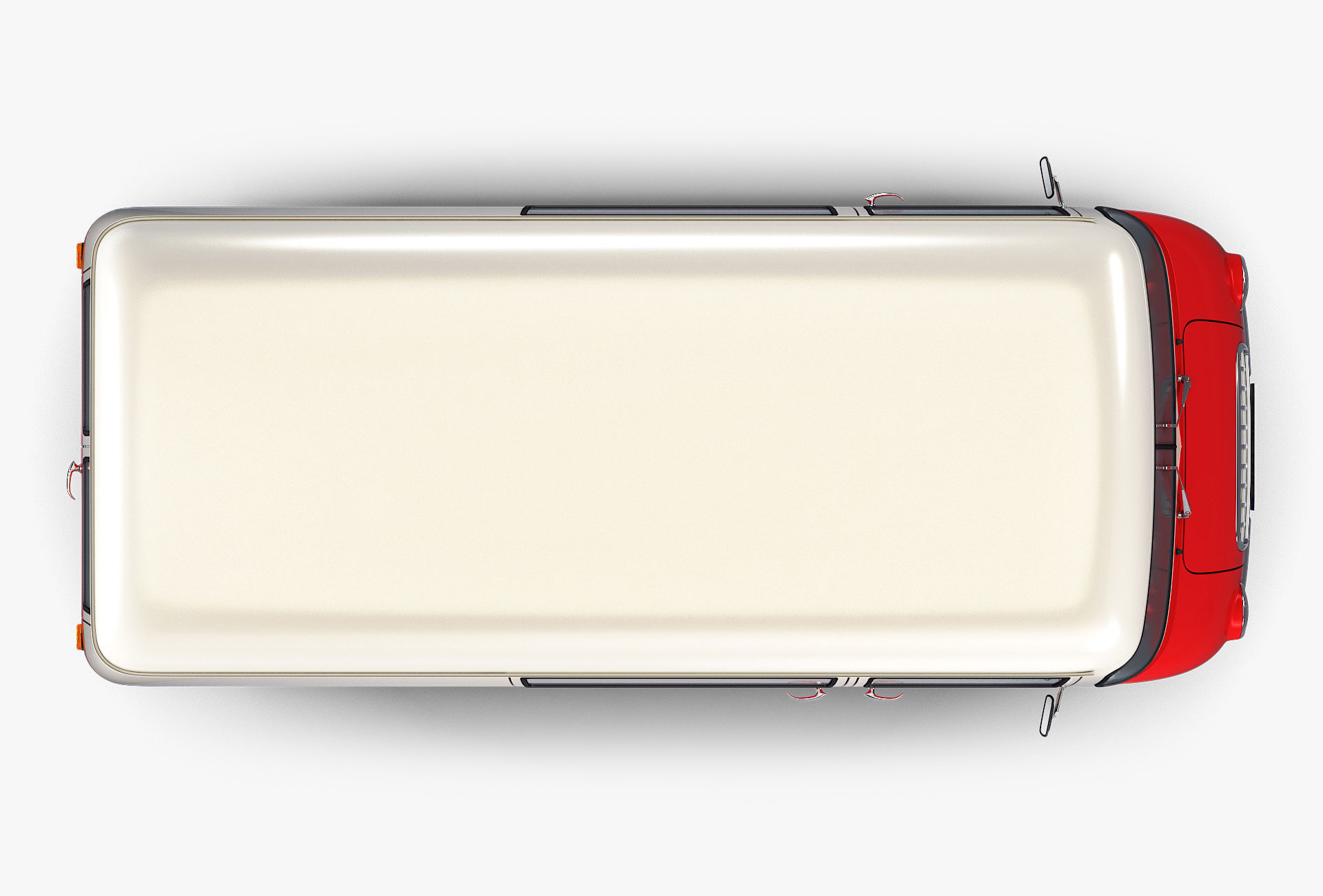 Generic Retro Cargo Van v 3 3D model_7