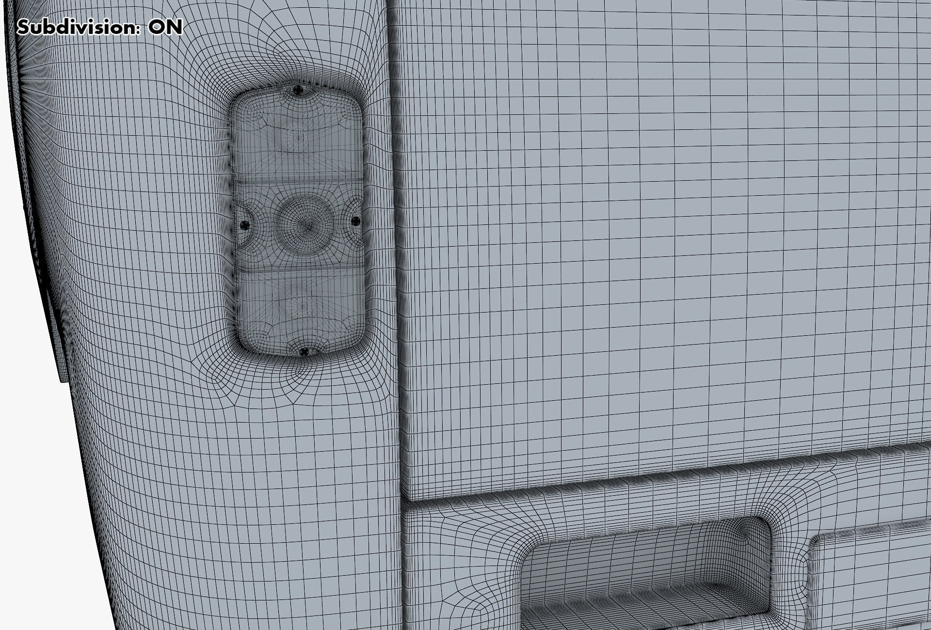 Generic Retro Cargo Van v 3 3D model_35