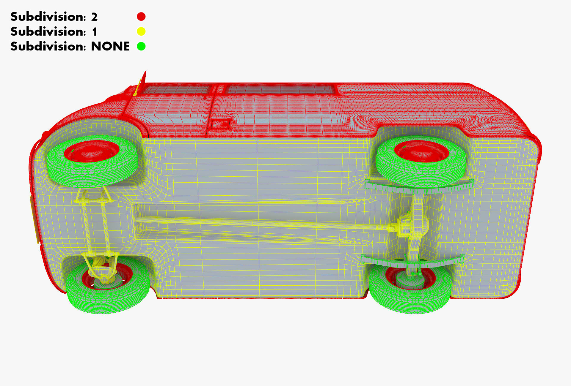 Generic Retro Cargo Van v 3 3D model_41