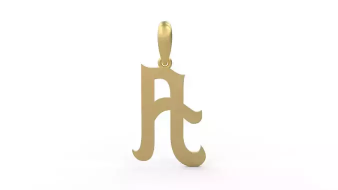 Initial Letters Pendant Mahalo A