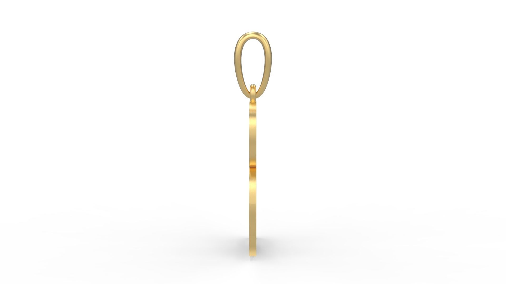 Initial Letters Pendant Mahalo B 3D print model_2