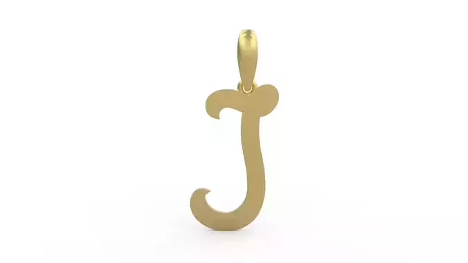 Initial Letters Pendant Mahalo J