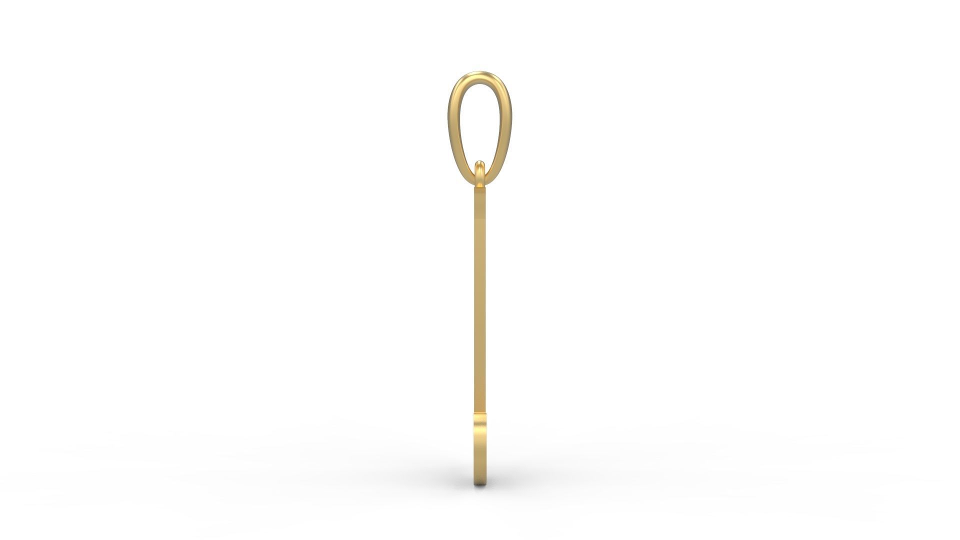 Initial Letters Pendant Mahalo L 3D print model_2