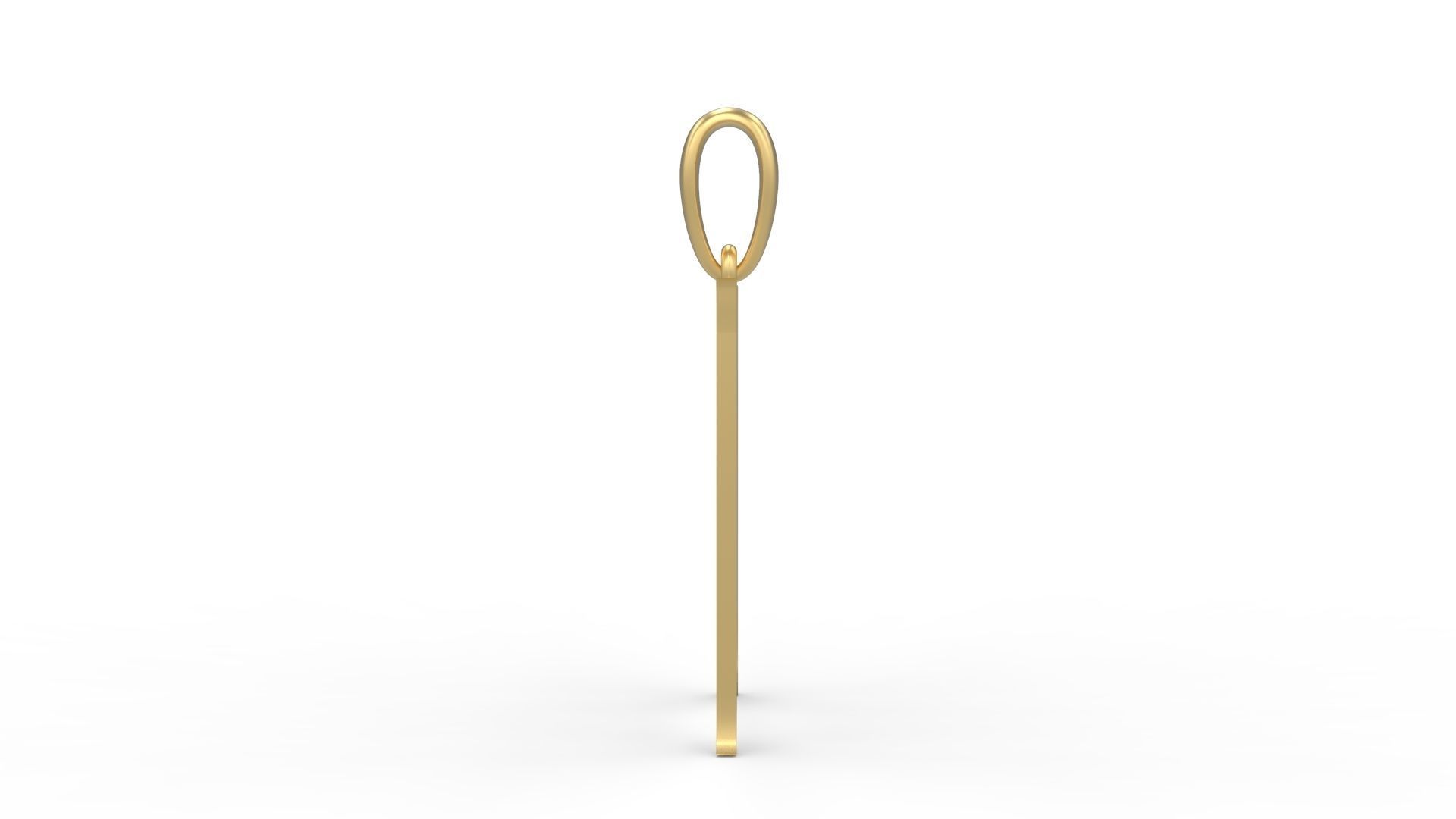 Initial Letters Pendant Mahalo M 3D print model_2