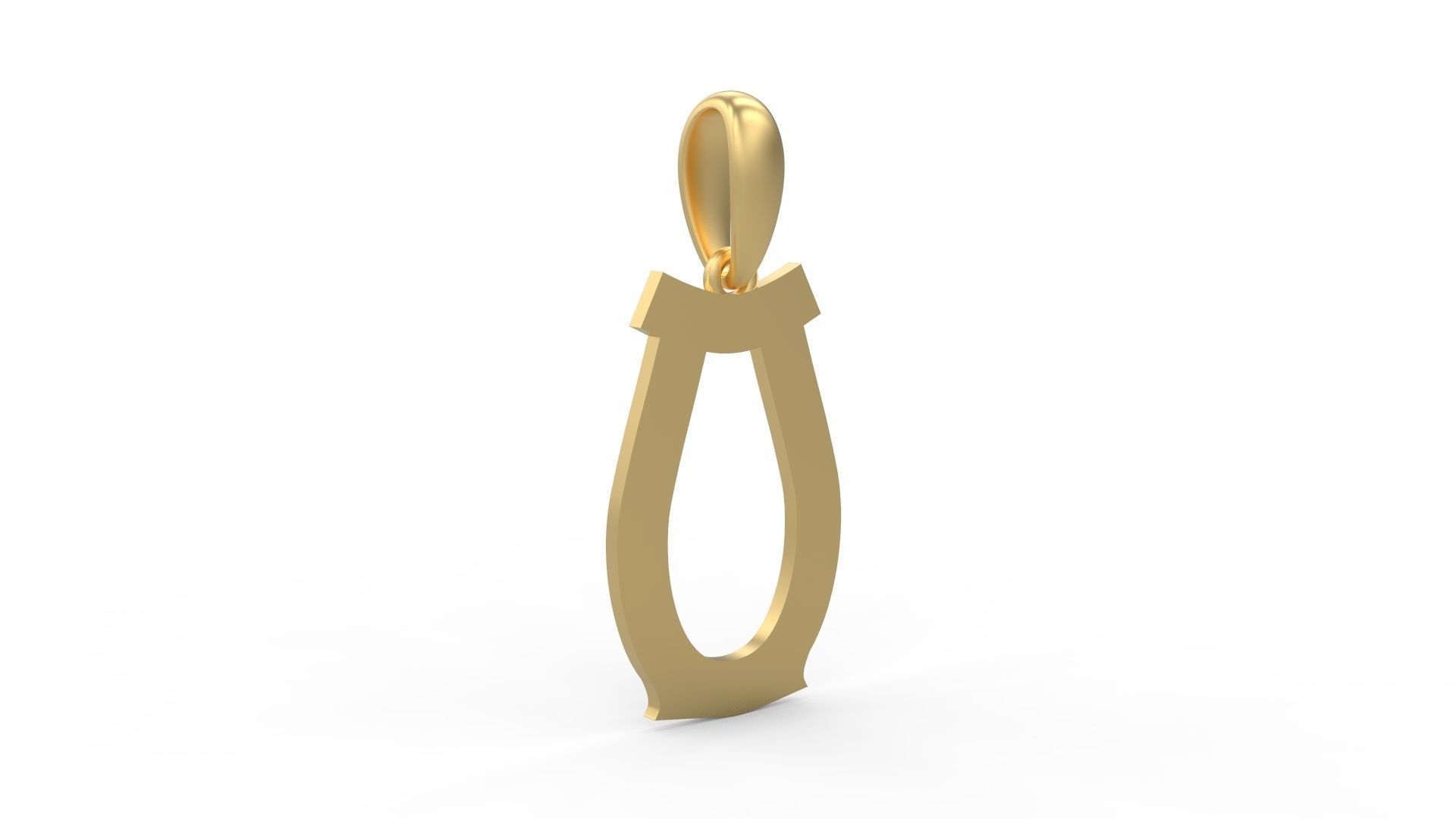 Initial Letters Pendant Mahalo O 3D print model_3