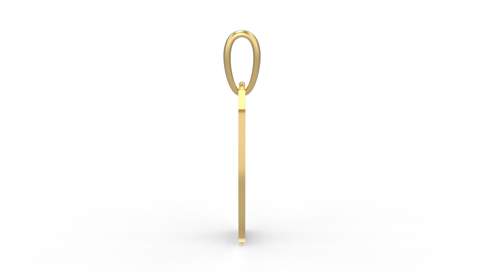 Initial Letters Pendant Mahalo O 3D print model_2