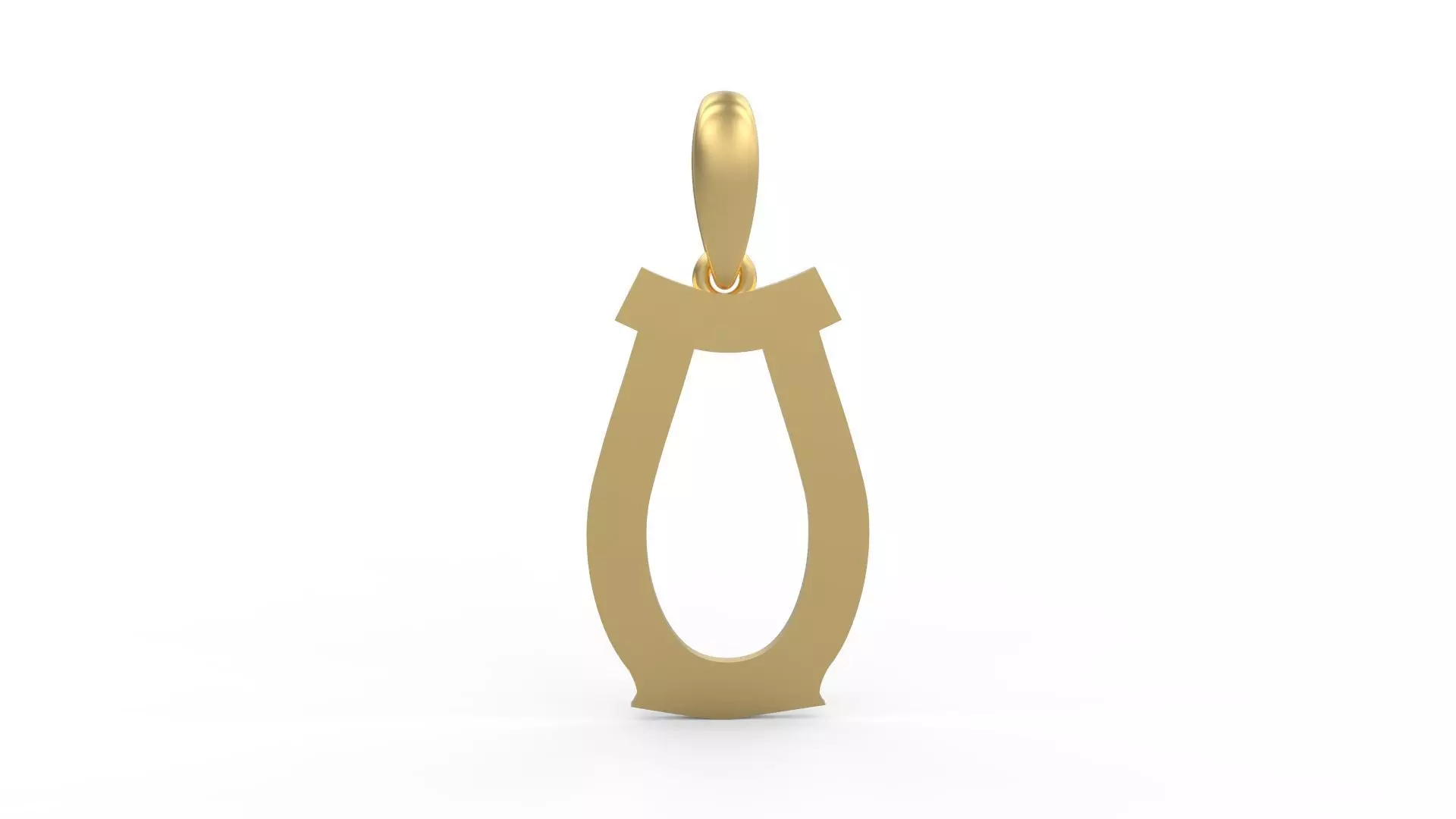 Initial Letters Pendant Mahalo O 3D print model_0