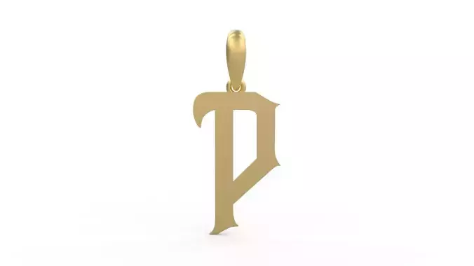 Initial Letters Pendant Mahalo P