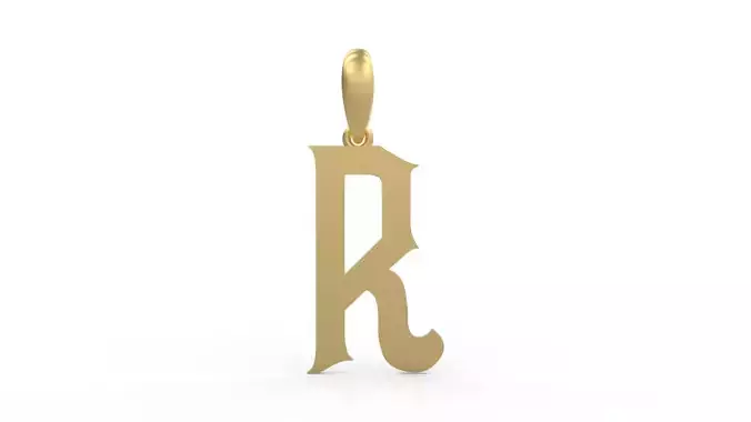 Initial Letters Pendant Mahalo R