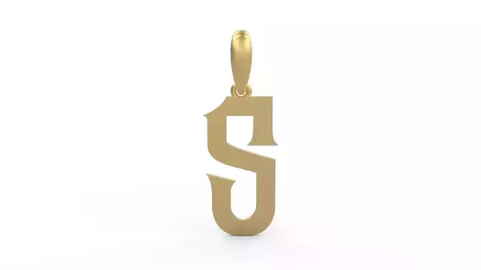 Initial Letters Pendant Mahalo S