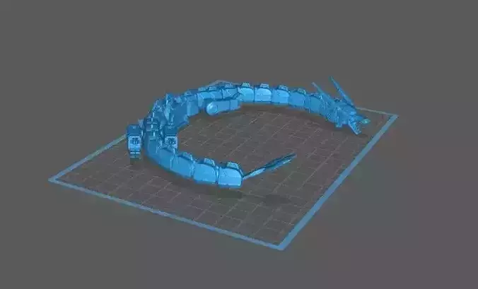 Articulating Thunder Dragon 3D model