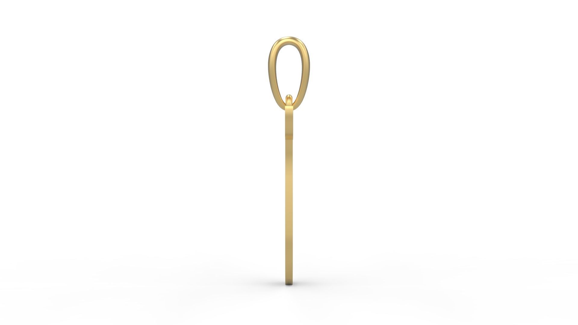 Initial Letters Pendant Mahalo T 3D print model_2