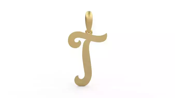 Initial Letters Pendant Mahalo T