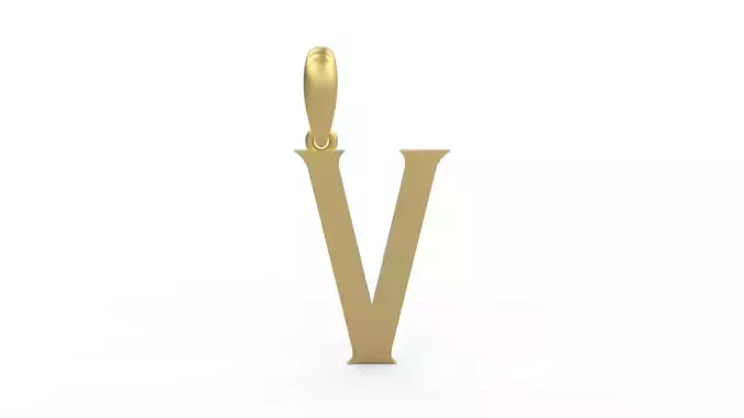 Initial Letters Pendant Mahalo V