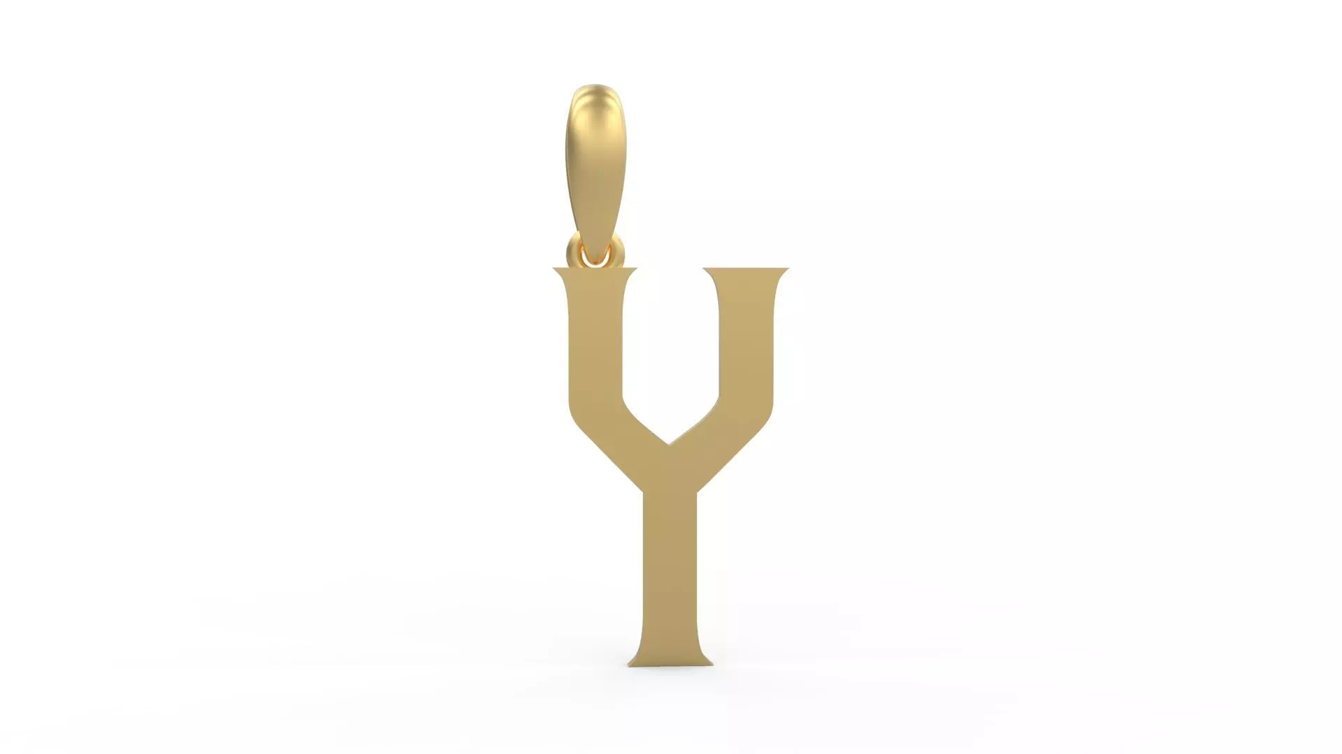 Initial Letters Pendant Mahalo Y 3D print model