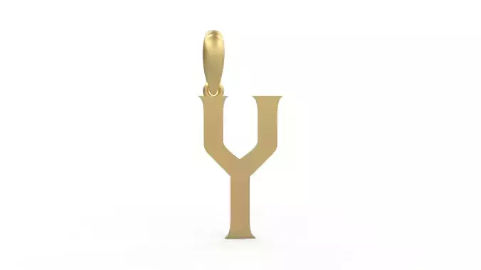 Initial Letters Pendant Mahalo Y