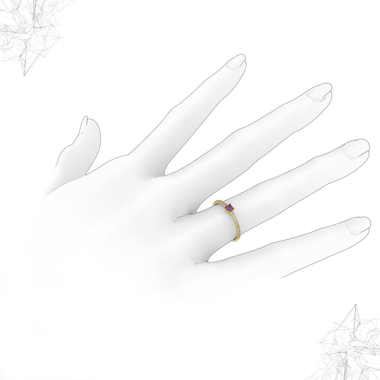 RING 370 3D print model_8