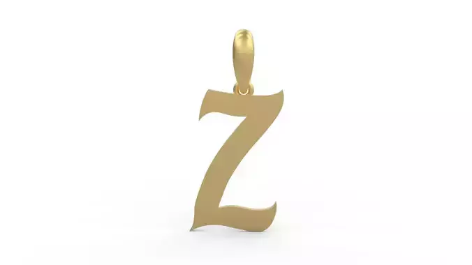 Initial Letters Pendant Mahalo Z
