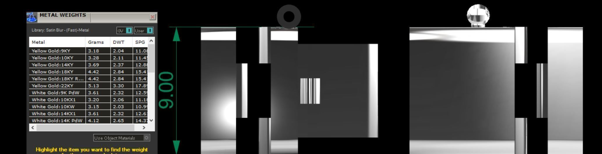 4 size LOCK for CHAIN Necklace Bracelet JUST STL 3D model_9