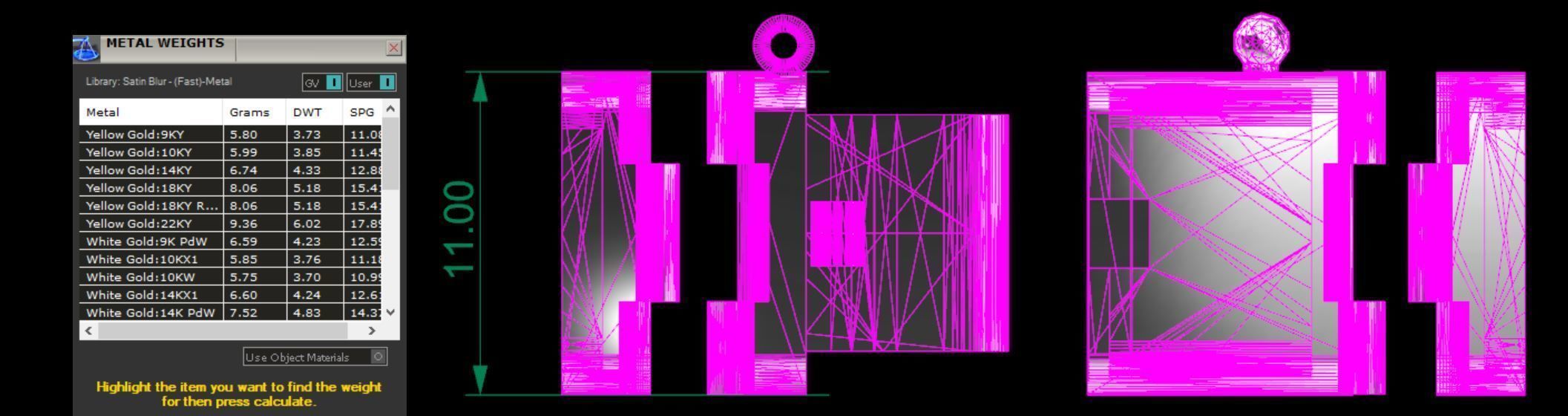 4 size LOCK for CHAIN Necklace Bracelet JUST STL 3D model_12