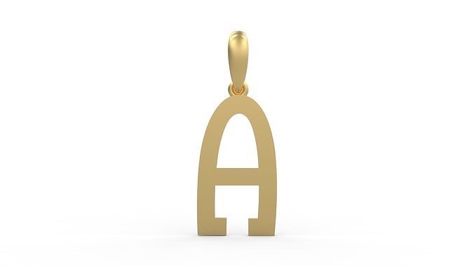 Initial Letters Pendant Spring Daily A 3D print model