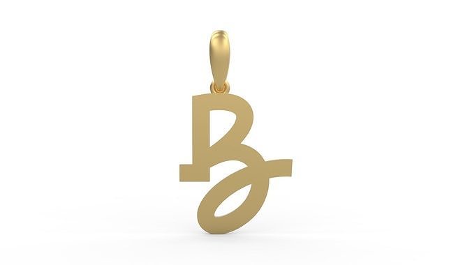 Initial Letters Pendant Spring Daily B 3D print model