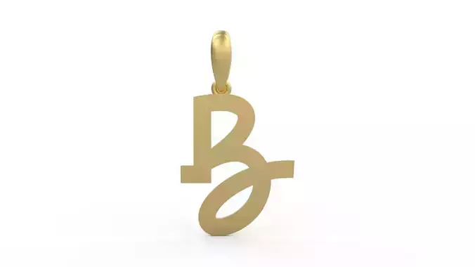 Initial Letters Pendant Spring Daily B 3D print model