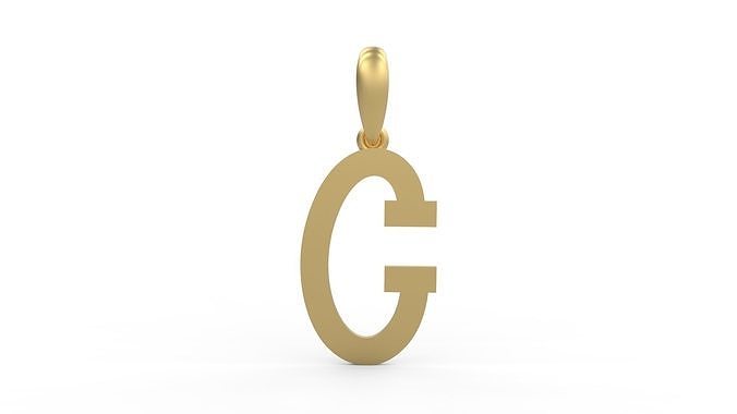 Initial Letters Pendant Spring Daily C 3D print model