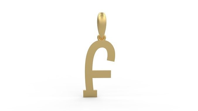 Initial Letters Pendant Spring Daily F 3D print model