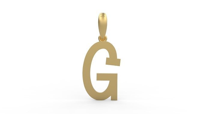 Initial Letters Pendant Spring Daily G 3D print model