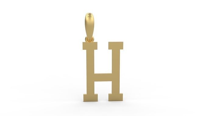 Initial Letters Pendant Spring Daily H 3D print model