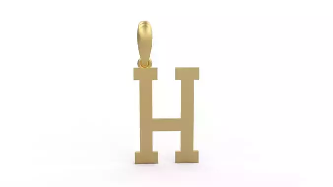 Initial Letters Pendant Spring Daily H 3D print model