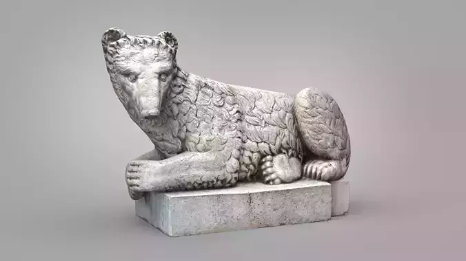 Bear statue 02 scanned