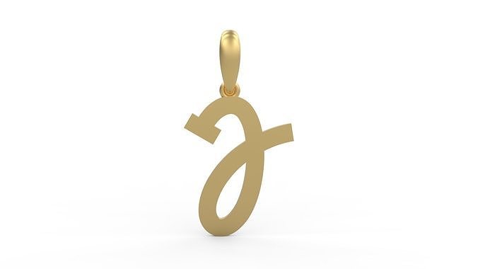 Initial Letters Pendant Spring Daily J 3D print model