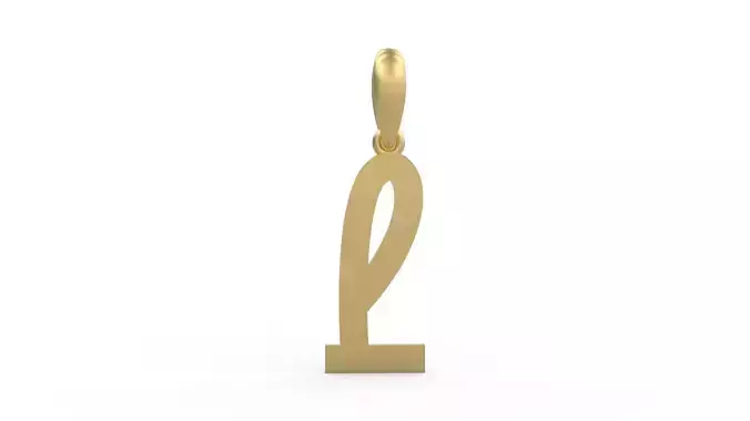 Initial Letters Pendant Spring Daily L 3D print model