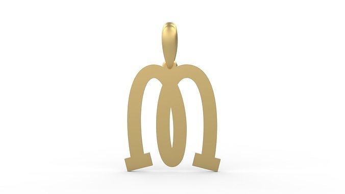Initial Letters Pendant Spring Daily M 3D print model