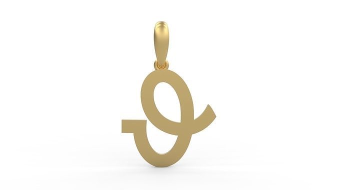 Initial Letters Pendant Spring Daily O 3D print model