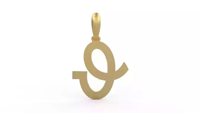 Initial Letters Pendant Spring Daily O 3D print model