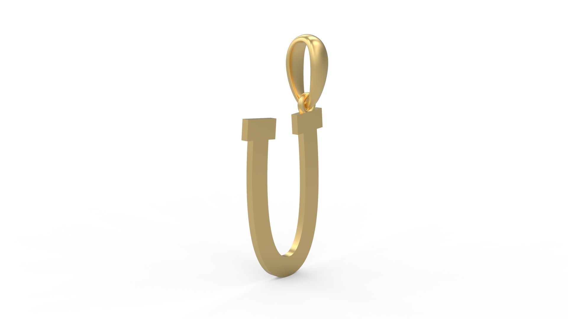 Initial Letters Pendant Spring Daily U 3D print model_3