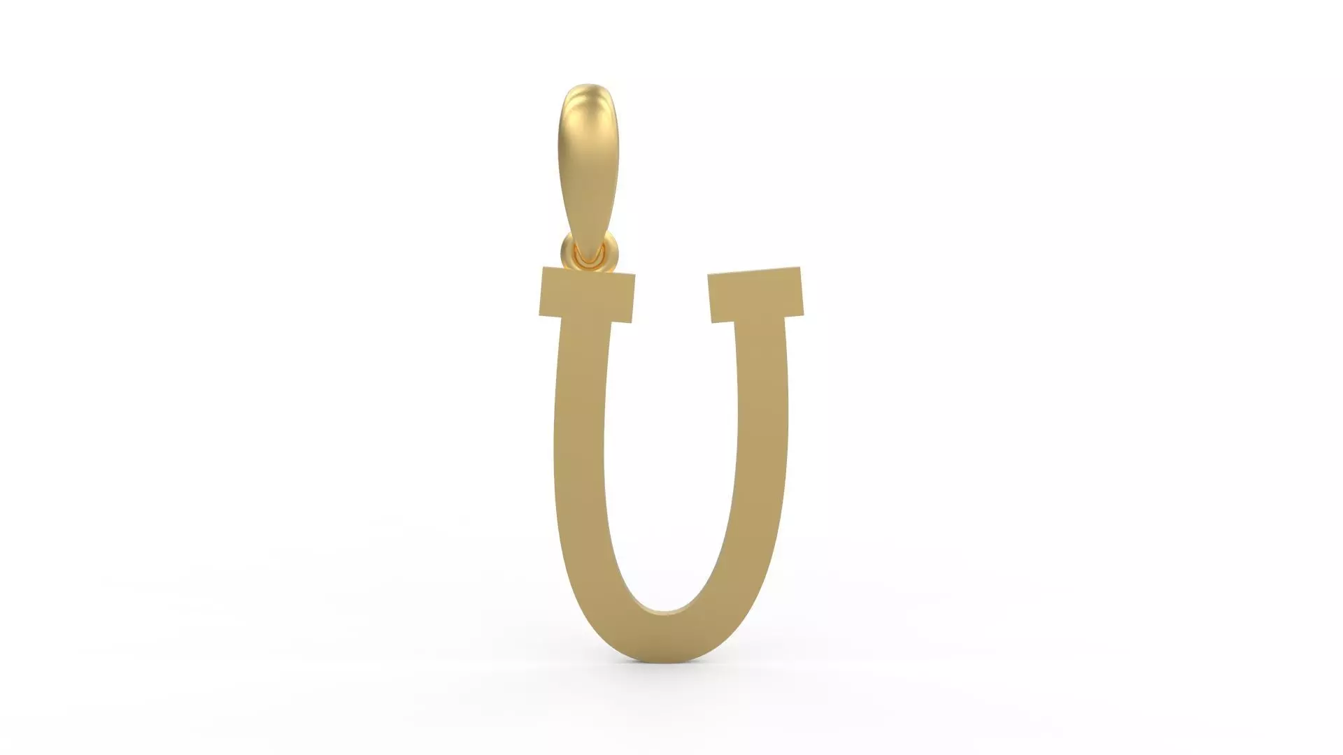 Initial Letters Pendant Spring Daily U 3D print model_0
