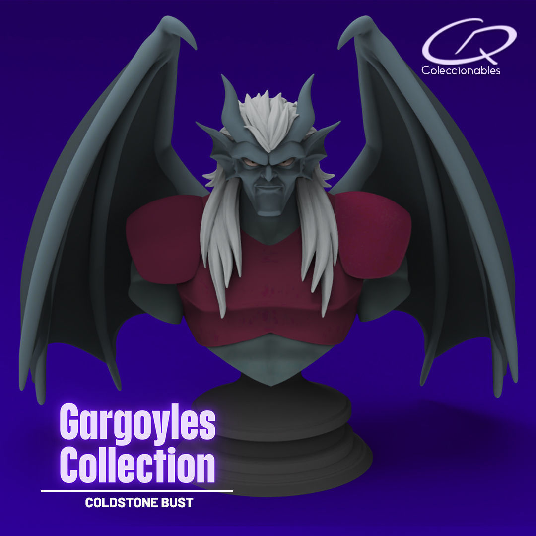 Gargoyles Collection - Coldstone Bust 3D print model_2