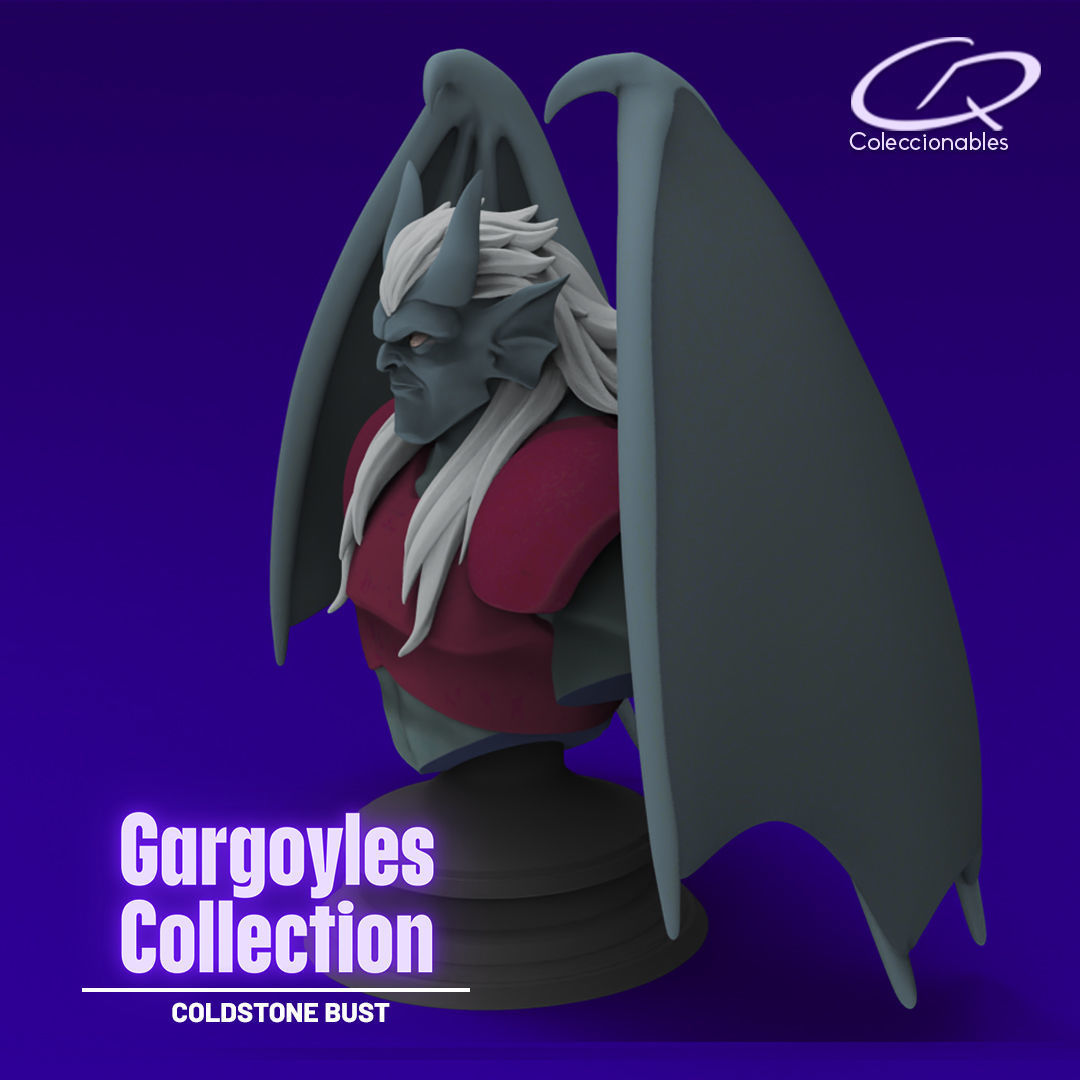 Gargoyles Collection - Coldstone Bust 3D print model_3