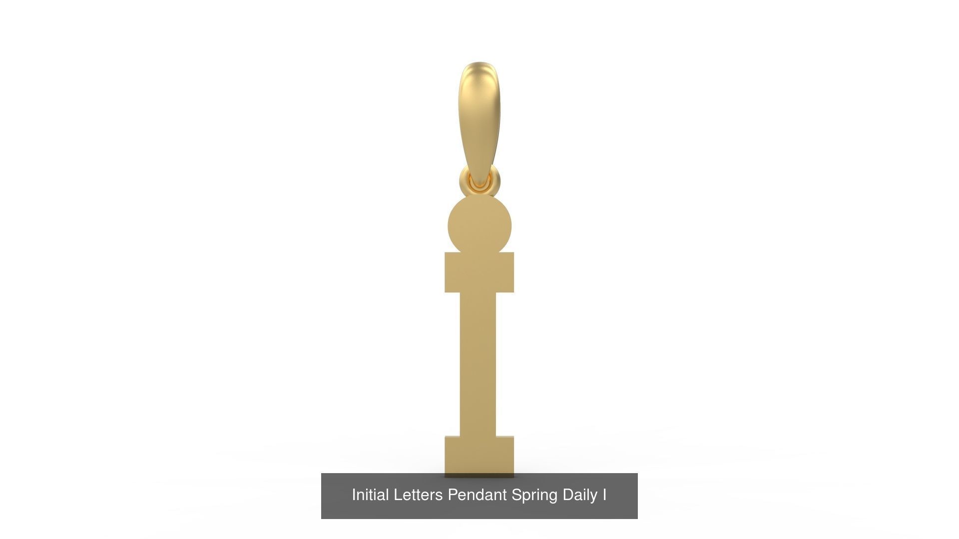Initial Letters Pendant Alphabets Spring Daily 3D Model Collection_11